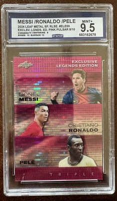 2024 Leaf Metal SSP, Exclusive Legends Pink Pulsar 8/10 CCG Graded 9.5 Mint