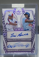 2024 Leaf Trinity - Dual Autographs Vladimir Guerrero, Tim Raines #DA-32