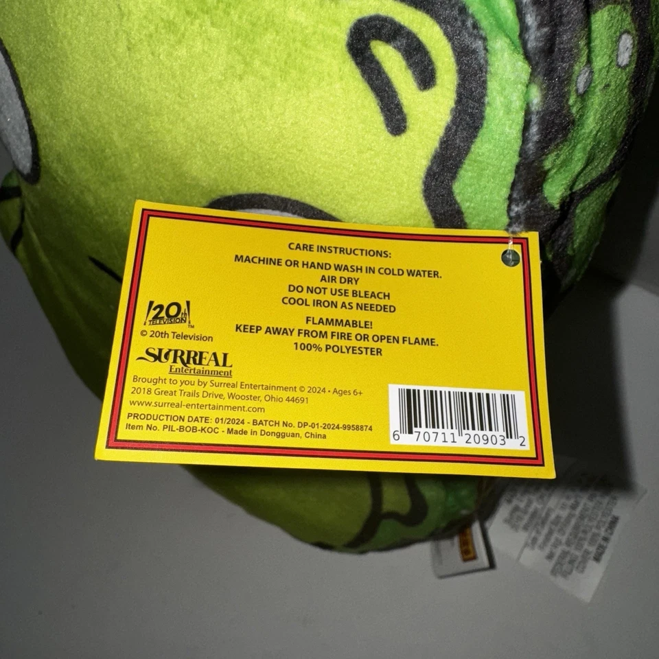 Almohada en forma de felpa Bob’s Burgers Kuchi Kopi 2024 entretenimiento surrealista nueva con etiquetas rara Foto 3 de 4