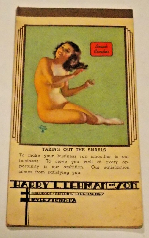 1941 Pin up Calendar Booklet Harry Lehman & Son Building Spec. Myerstown, Pa.