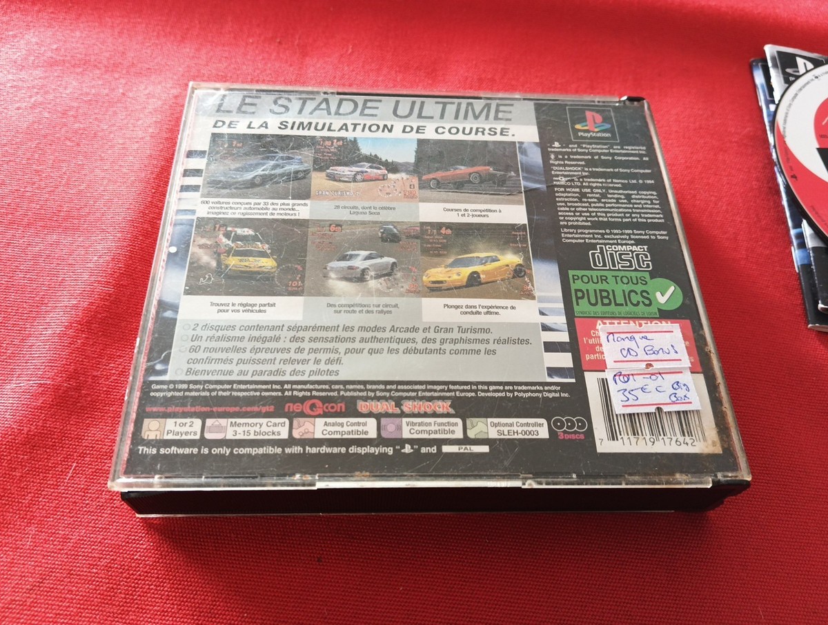 Gran Turismo 2 – PS1 – PAL – Complet CIB – Très Bon état – 1999