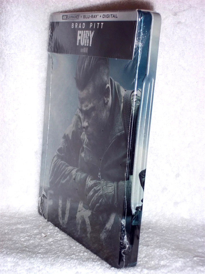 Fury (4K/Blu-ray, 2025, STEELBOOK) NEW Brad Pitt Michael Pena war tank drama Foto 4 de 4