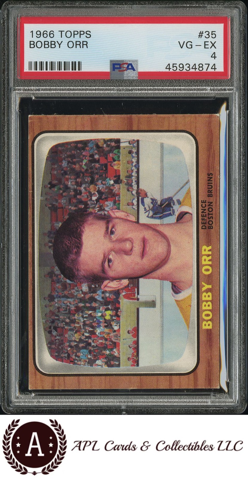 1966 Topps #35 Bobby Orr PSA 4 RC