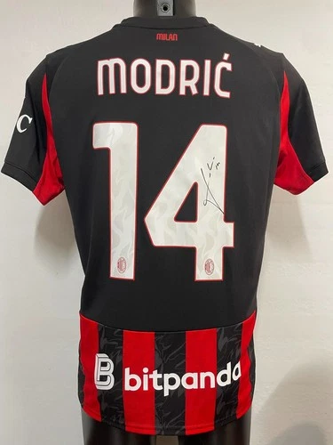 AC MILAN 2025/2026 AUTOGRAPHED SINGLE SIGNATURE "MODRIC 14" SERIES HOME JERSEY