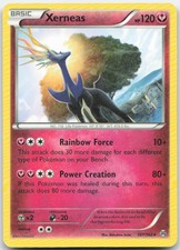Xerneas 107/162 Holo Rare BREAKthrough Pokemon Moderately Played