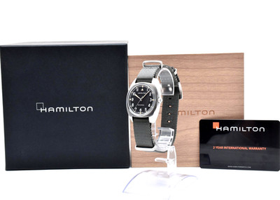 HAMILTON Khaki Pilot Pioneer Mechanical H76419931 W10 Full Set Box & Papers