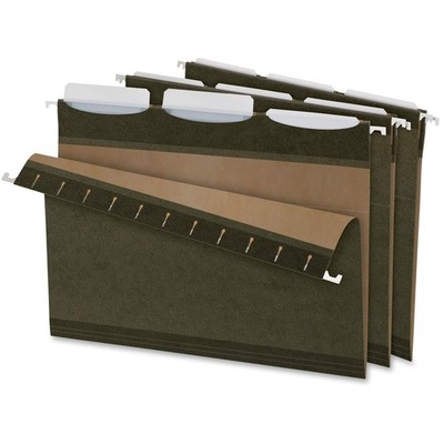 Reinforced Hanging File Folders Letter Size Green 25 Pack