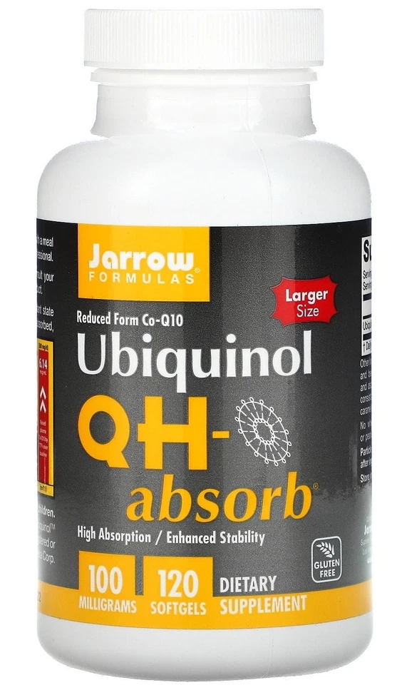 Ubiquinol QH-absorb Coenzyme Q10 100 mg 120 gélules JARROW FORMULAS - Image 2 of 2