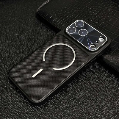 Rugged Magnetic Case w Built-in Lens Protector For iPhone 17 Pro Max 16 15 14 13