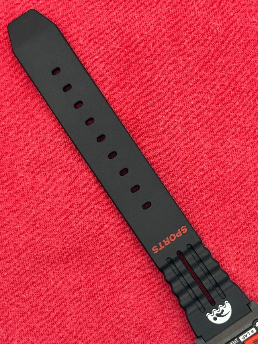 1992 Vintage RED Timex Ironman Triathlon Digital Watch - w/ ZEBUG