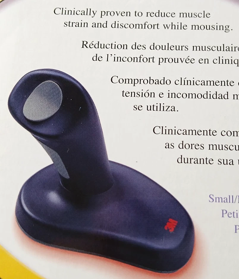 3M Ergonomic Optical USB Comfort Mouse With Vertical Grip & Rocker Button RARE! - Image 3 of 4