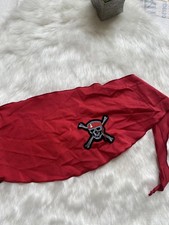 Red Pirate Skull and Crossbones Bandana