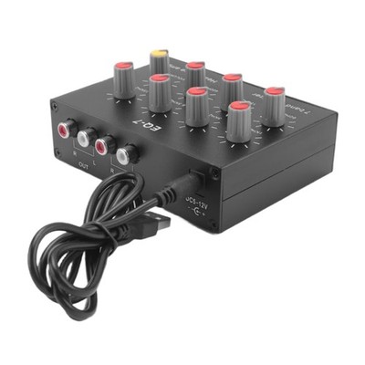 EQ-7 Auto-Audio-Headset-VerstäRker 7-Band-EQ-Equalizer 2-Kanal-Digital-Soun9712