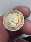 1902-P Silver Barber Quarter 25c, Colorful Rainbow Album Toning — photo 5