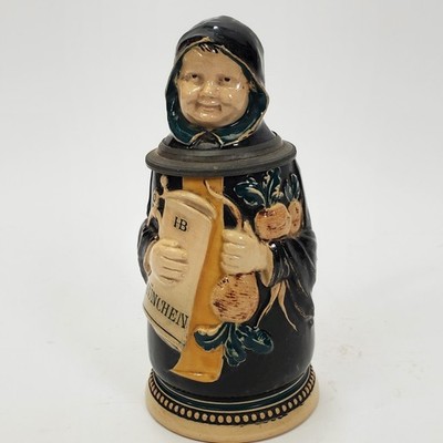 Antique Victorian 6'' Ceramic Bavarian Munich Child Beer Stein J. Reinemann
