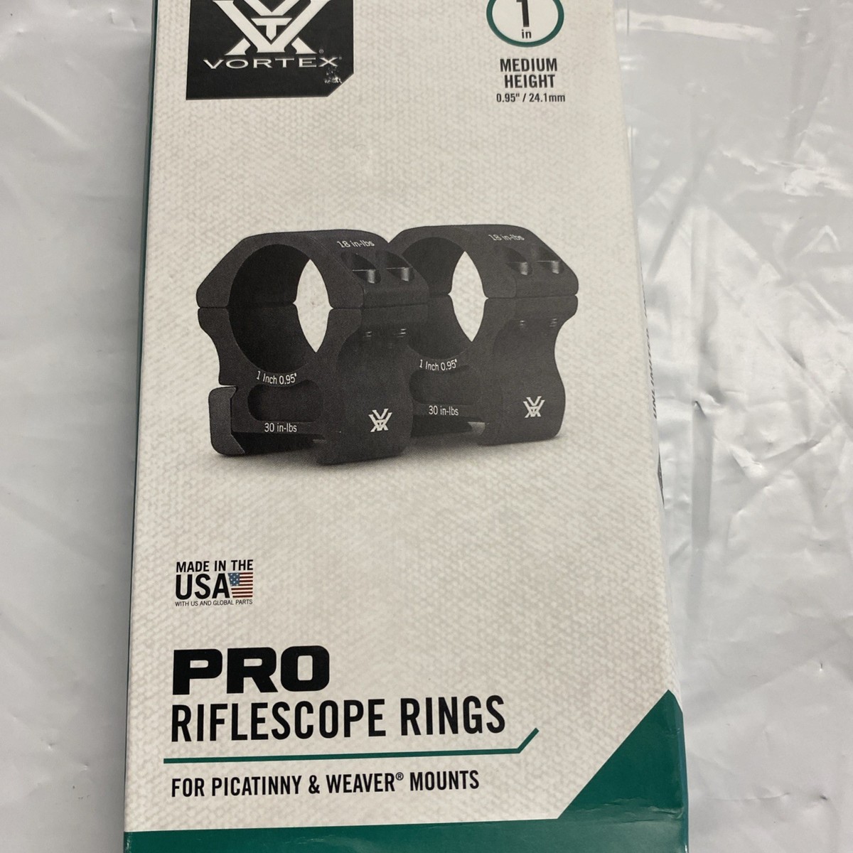Vortex PR1-M 0.95in Riflescope Rings - Black for sale online | eBay