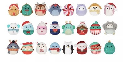 24 Squishmallows  Micromallows 2.5  Christmas Advent Countdown Calendarl