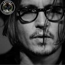Classic Johnny Depp 49mm Large Glasses Acetate Eyeglass Frame Vintage Eyewear