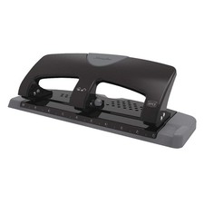 SWINGLINE A7074133 Three-Hole Paper Punch,20 Sheets,Blk/Gry 36XR06