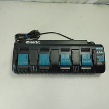 UNTESTED READ Makita DC18SF 4-Port Lithium-Ion Multi Battery Charger 14.4V-18V