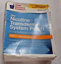 Good Neighbor Pharmacy Transdermal System Nicotine Patch Step 2 14mg 14 patches