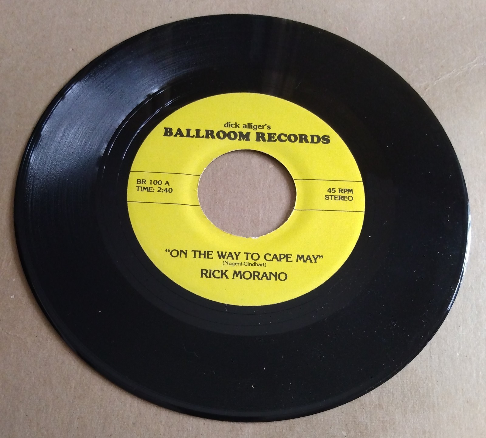 Rick Morano ‎ On The Way To Cape May  1965  BR 100  Funk / Soul, Pop   VG+