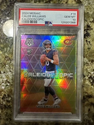 2024 Panini Mosaic Caleb Williams Kaleidoscopic Case Hit SSP PSA 10 #14