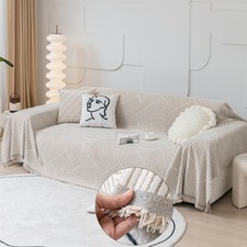 Khaki Couch Cover Reversible Sofa Slipcovers Striped Sofa Towel Sofa Covers f...