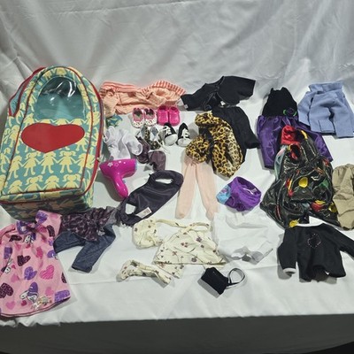 Battat Our Generation 18'' Doll Backpack Travel Casefits AG doll And Clothing Lot