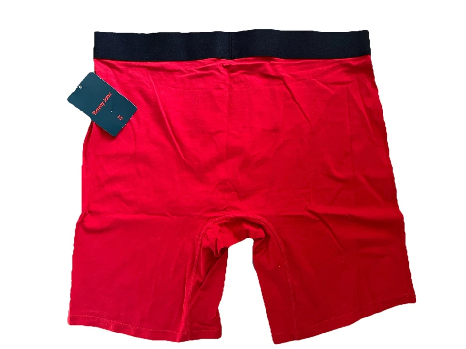Nuevo con etiquetas Calzoncillos Boxer Tommy John Para Hombre Rojo Talla L Algodón Pima Foto 2 de 3