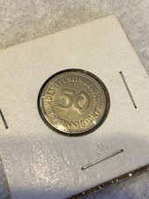 1972 F Germany 50 Pfennig Coin – Bank Deutscher Länder #1