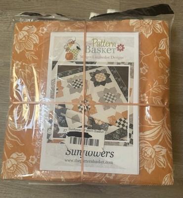 Sunflowers Quilt Kit Margot Languedoc All Hallows Eve Moda Layer Cake Fig Tree