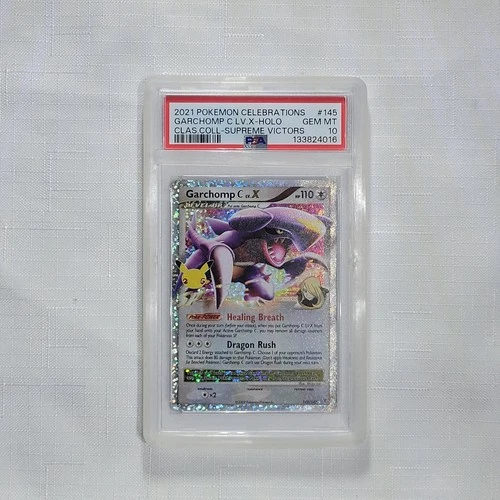 🔥 Pokemon TCG 🔥 Garchomp C  LV.X #145 Celebrations Classic Collection PSA 10