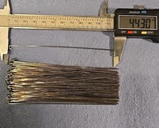 100 pcs .040" SS wire shafts 4.430" U-Bend Hook Connection Spinnerbait Wire Bend