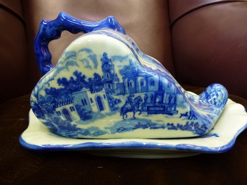 Vintage pottery Ironstone Stoneware ceramic Stilton Cheese Dish Cover NEW - Picture 2 of 9