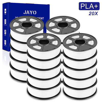 JAYO 22KG PLA+ Weiß Filament 1,75mm 3D Drucker PLA Plus 1,1KG Spule 20 Rollen