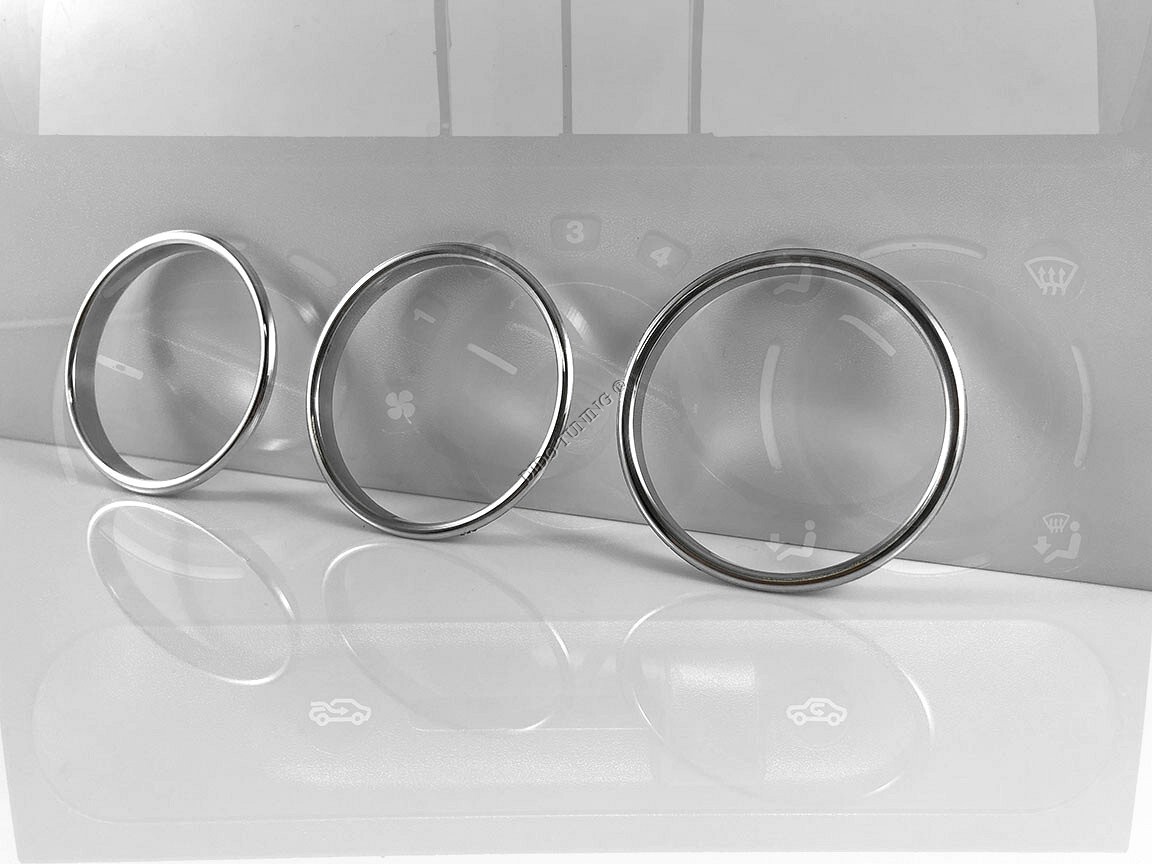 Fits Vauxhall Astra 1991-2002 Aluminum Rings for Vent Regulator Heater Control x3