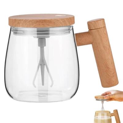 400ML Self Stirring Coffee Mug  Electric Mixing Glass Coffee CupHigh Speed Fast 