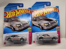 Set 2 X 2023 Hot Wheels 84 Ford Mustang Svo 80s Silver 164 25 Die-cast Cars Set 2 X 2023 Hot Wheels 84 Ford Mustang Svo 80s Silver 164 25 Die-cast Cars