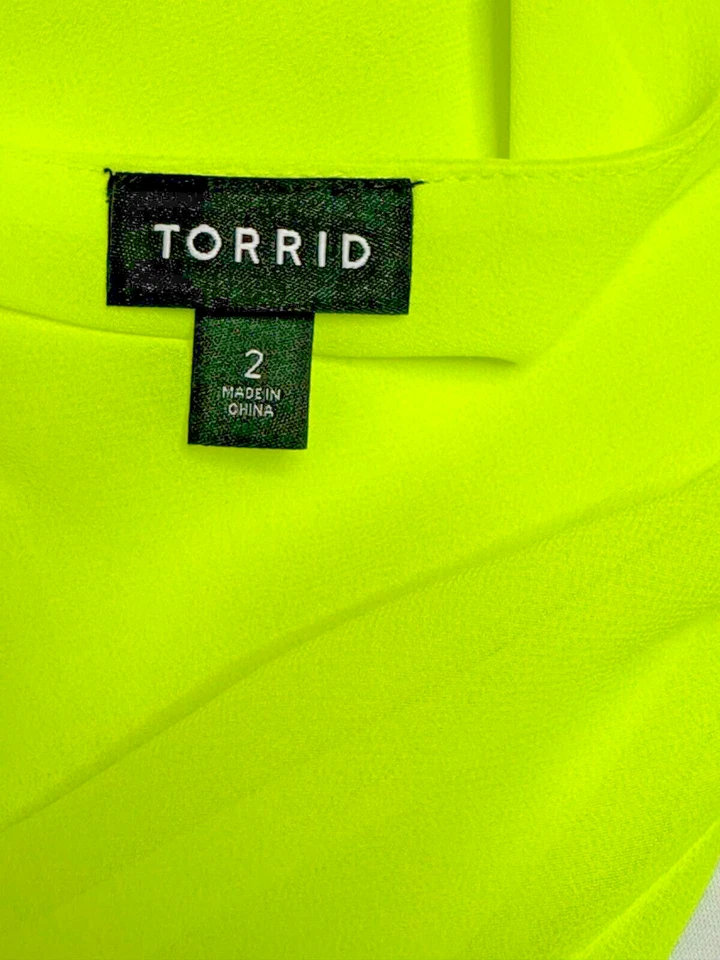 Torrid Tunic Cami Plus Size 3  Un-mellow Yellow - Image 4 of 4