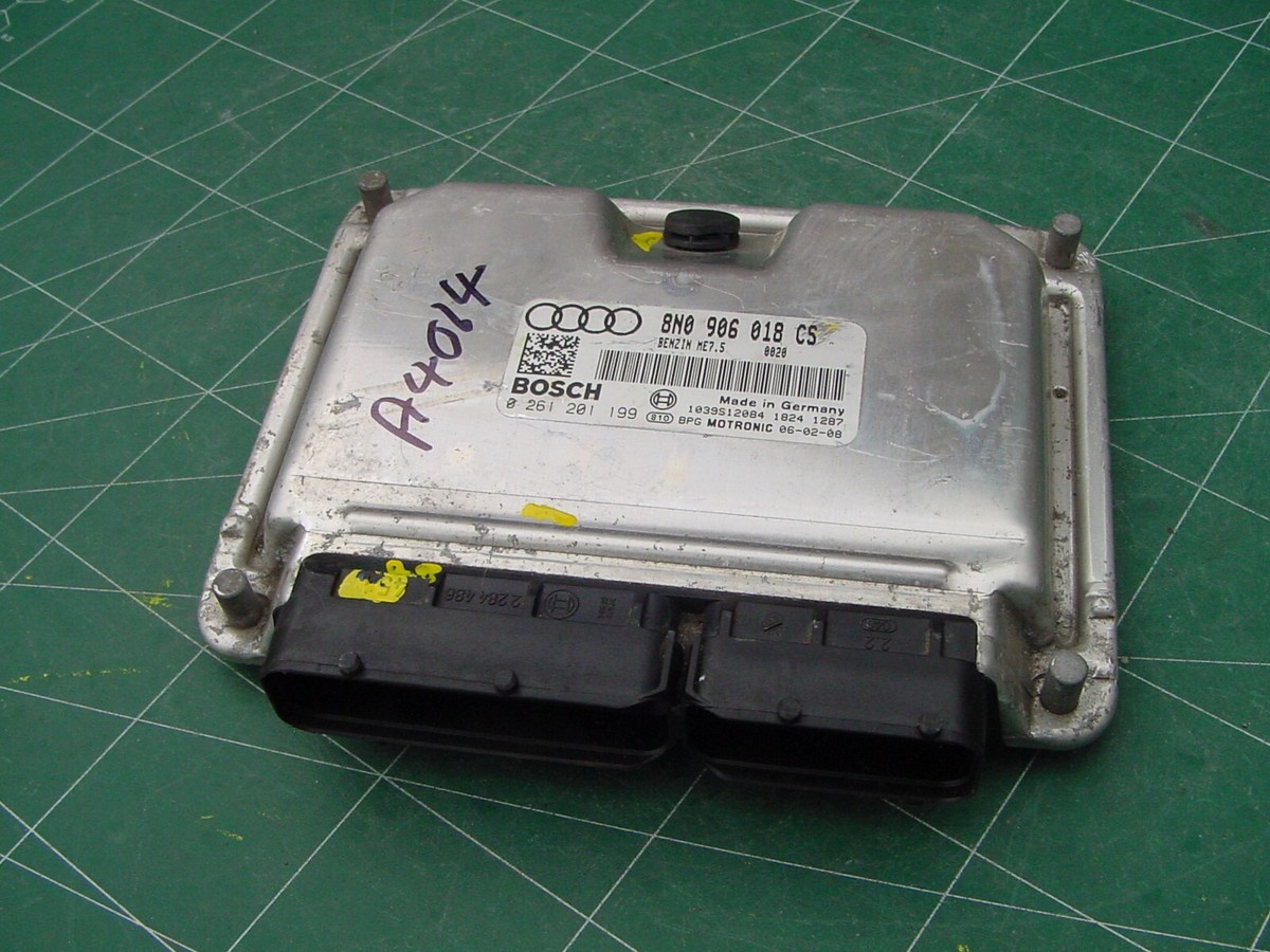 AUDI TT 1.8 BVR Engine Ecu 8N0906018 CS 0261201199 Bosch ME7.5 Ecm 