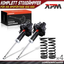 4x Komplett Stoßdämpfer Federbein Satz Vorderachase für KIA Sportage SUV K00