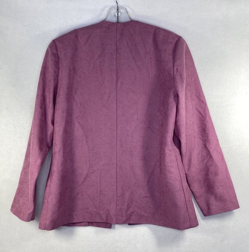 Village Square Women's Pink Long Sleeve Jacket Blazer Cut Out Metal Detail 8P - Picture 6 of 9