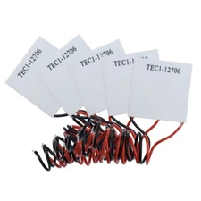 TEC1-12706 12V 6A 60W 5pcs Heatsink Thermoelectric Cooler Cooling Peltier Pla...