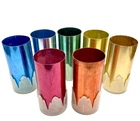 7 Vintage Aluminum Drinking Glasses Federal Tool Corp Tumblers Holdersb Cups