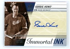 2019-20 SP AUTHENTIC IMMORTAL INKS AUTOGRAPH AUTO /10 GORDIE HOWE - WINGS HOF