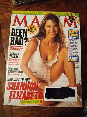 Maxim Magazine Full Complete Year 12 issues Jan-Dec 2003 #61-72 fhm stuff Lot
