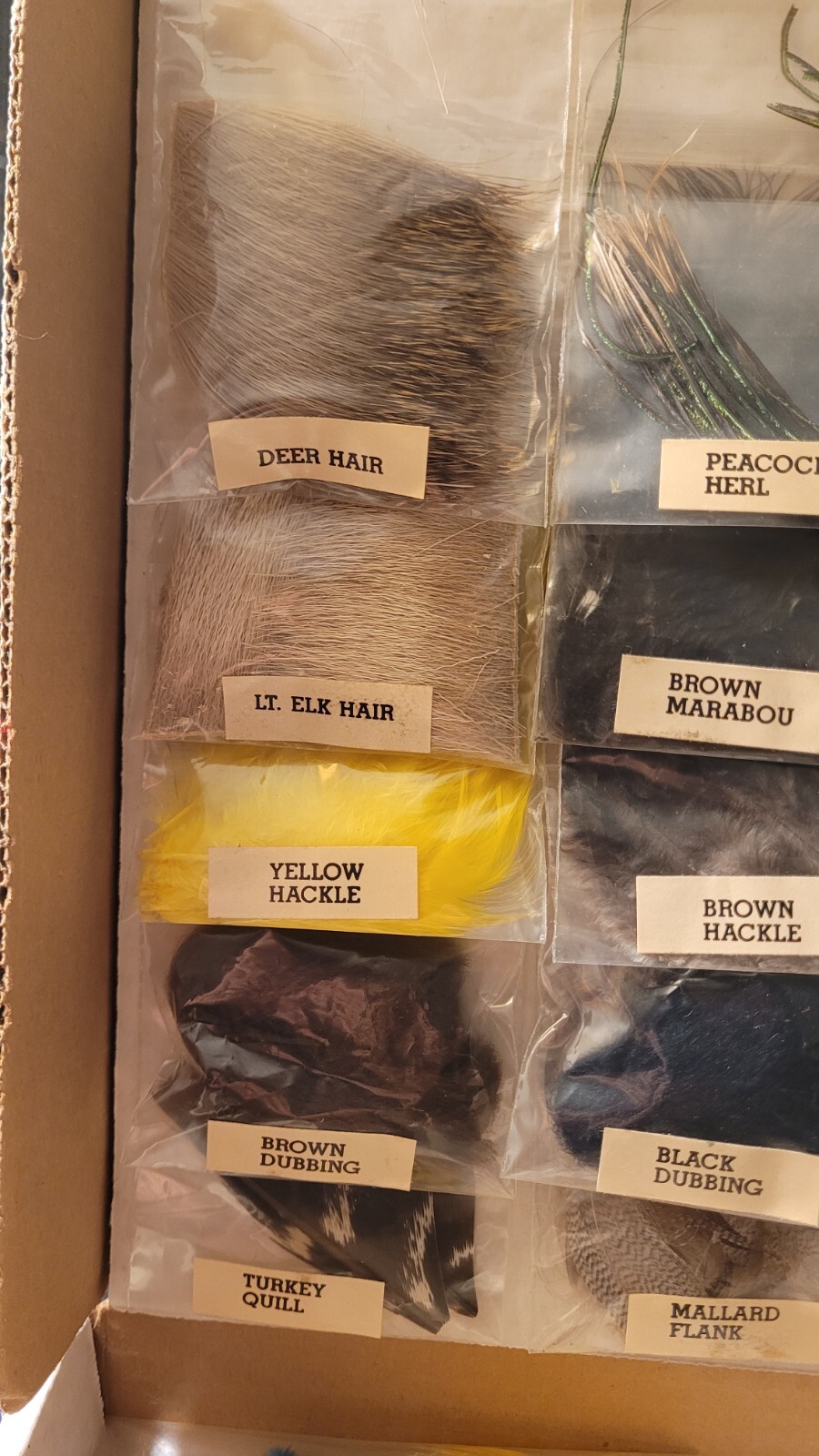 Vintage Fly Tying Kit Trout Fishing India Feather Hair eBay