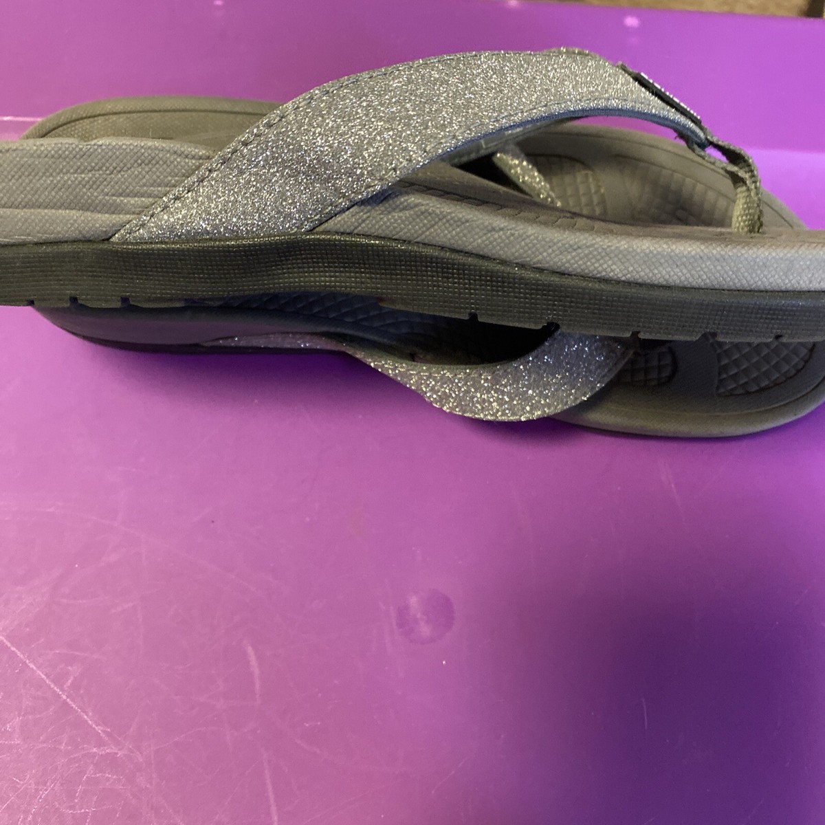 Everhealth Orthotic Flip Flop Thongs Women's Sandals size Grey
