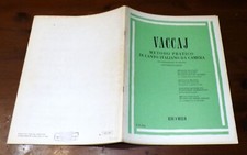 VACCAJ Metodo pratico di canto italiano da camera CONTRALTO E BASSO + pianoforte